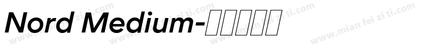 Nord Medium字体转换